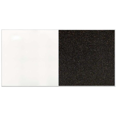 United Visual Products Sliding Door Indoor Enclosed Corkboard, 9 UV9012ACS-BLACK-ULTMAR